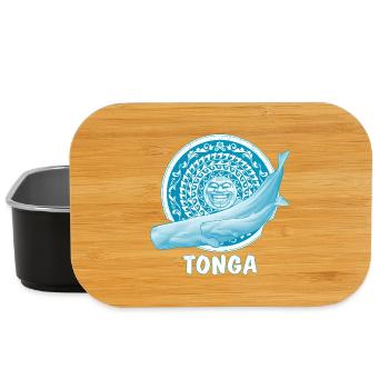 Cachalolots et masque tiki - Boîte à goûter - noir - Devant