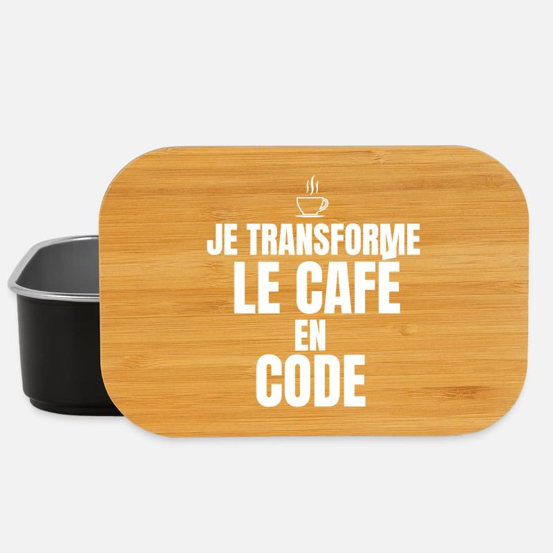 Ich verwandle Kaffee in Code - Lunch Box - Schwarz