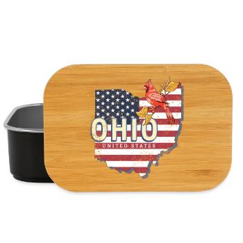 Ohio United States Vintage USA Souvenir - Lunch Box - black - Front