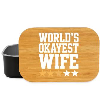Die beste Ehefrau der Welt Tee - Lunch Box - Schwarz - Vorne