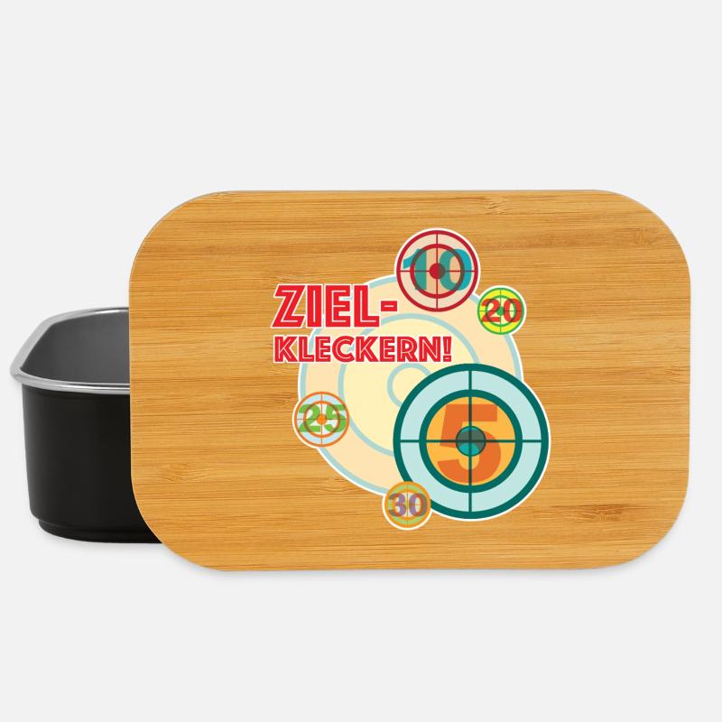 zielkleckern - weil immer mal was daneben geht - Lunch Box - Schwarz