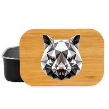 Wombat Australien Beuteltier Süßer Wombat - Lunch Box - Schwarz - Vorne