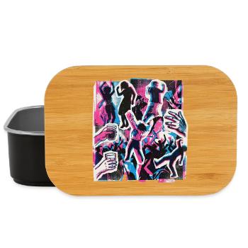90s Retro Party - Lunch Box - black - Front