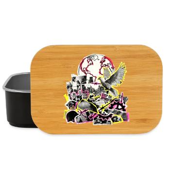Gegen Krieg Für Frieden - Lunch Box - Schwarz - Vorne