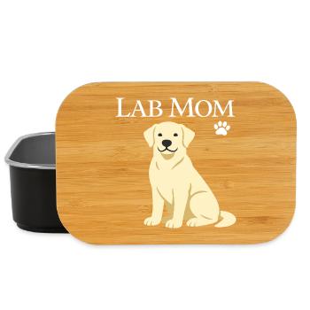 Labrador Retriever Labrador Mutter Hund Welpe Haustierliebhaber - Lunch Box - Schwarz - Vorne