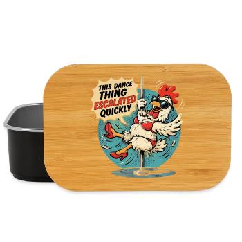 Poulet Danse à la Barre Humour Décalé - Lunch Box - Schwarz - Vorne