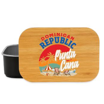 Drapeau de la République dominicaine Dom Rep Pride - Boîte à goûter - noir - Devant