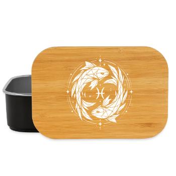Pisces Symbol – Gentle & Modern - Lunch Box - black - Front
