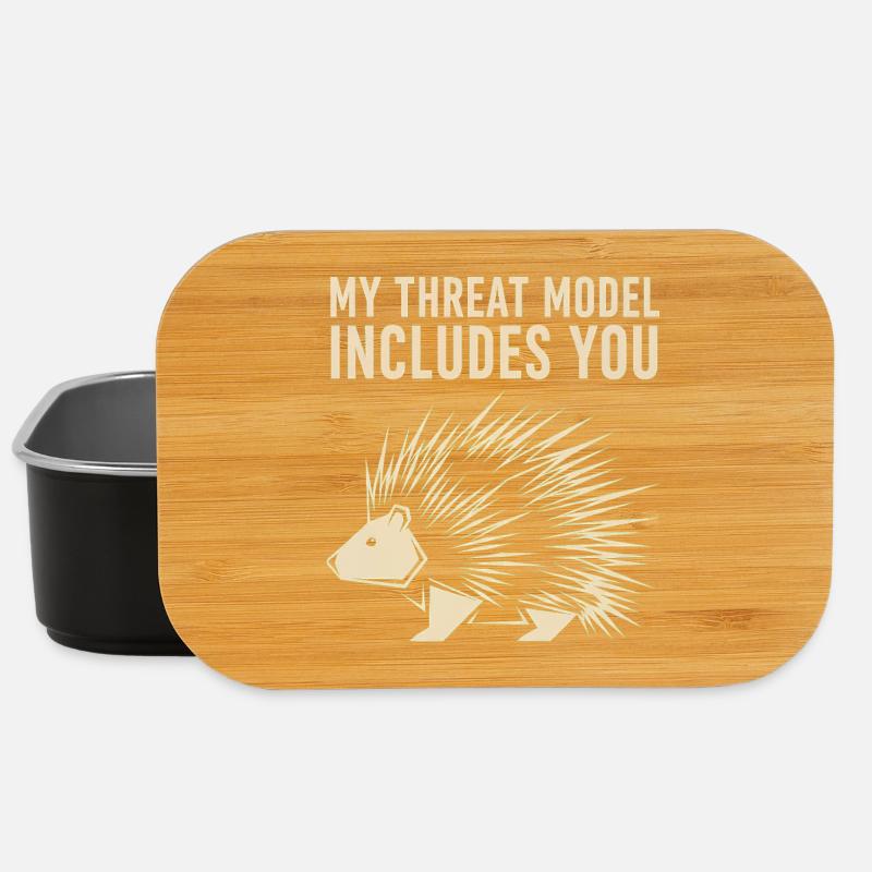 My Threat Model Includes You – Porcupine - Lunch Box - black