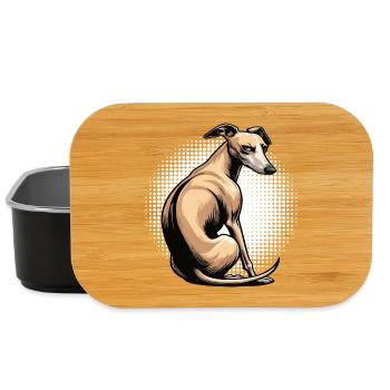 Whippet Windhund Whippets Windhundbesitzer - Lunch Box - Schwarz - Vorne