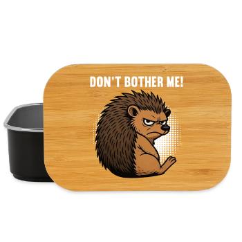 Don't Bother Me Igel Igelliebhaber Igelfan Stachel - Lunch Box - Schwarz - Vorne