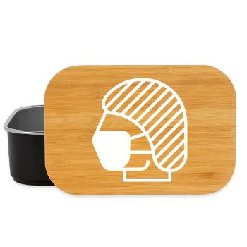 Filet à cheveux et masque facial, médecin, infirmière - Boîte à goûter - noir - Devant