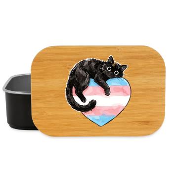 Pride Month LGBTQ - Protect Trans Kids - Lunch Box - black - Front