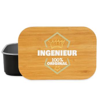 Geschenk für Ingenieur - Lunch Box - Schwarz - Vorne