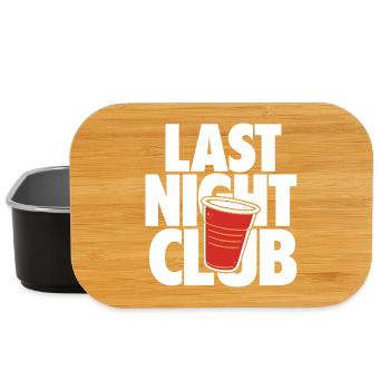 Last Night Club Party Cup Design - Lunch Box - Schwarz - Vorne