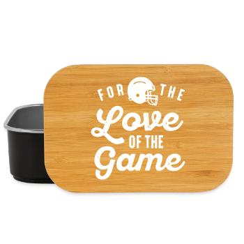 Love for the Game Football Design - Lunch Box - black - Front