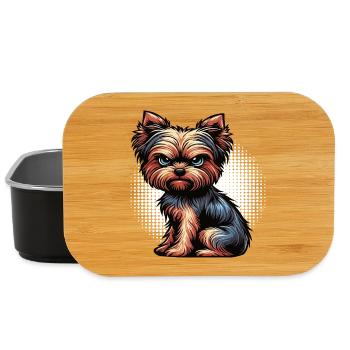 Yorkshire Terrier Yorkie Propriétaire Yorkie Yorkies - Boîte à goûter - noir - Devant