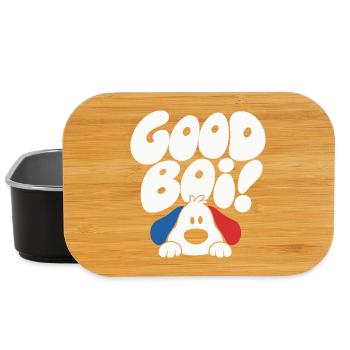 Good Boy Hund Retro Design - Lunch Box - Schwarz - Vorne