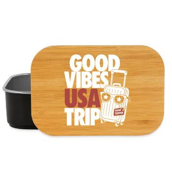 USA Road Trip Design - Lunch Box - Schwarz - Vorne