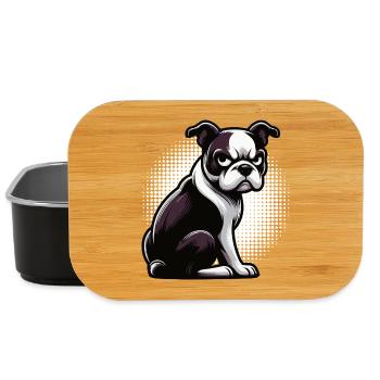Boston Terrier Propriétaire de Boston Terrier Bostie - Boîte à goûter - noir - Devant