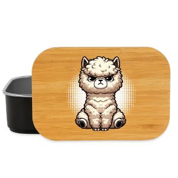 alpaca llama owner alpaca llamas llamas llamas - Lunch Box - black - Front
