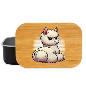 alpaca llama owner alpaca llamas llamas llamas - Lunch Box - black - Front