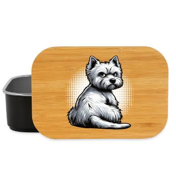 Propriétaire de Westie Westie Terrier des Highlands - Boîte à goûter - noir - Devant