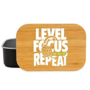 Casque de jeu Level Focus Repeat - Boîte à goûter - noir - Devant