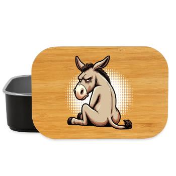 Esel Eselchen Eselhalter Muli Langohresel Muli - Lunch Box - Schwarz - Vorne