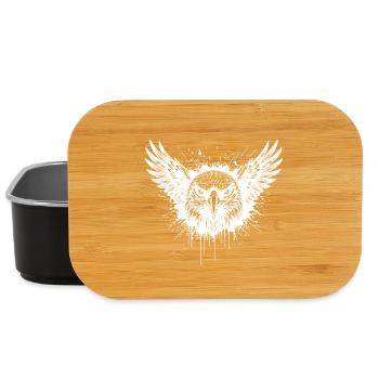 Aigle Majestueux Splash Tattoo Blanc - Boîte à goûter - noir - Devant