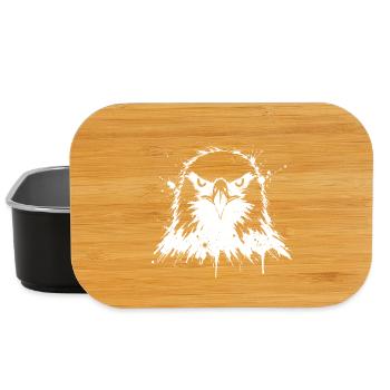 Abstrakter Splash Eagle - Lunch Box - Schwarz - Vorne