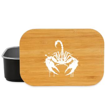 Skorpion-Tinte spritzt weiß - Lunch Box - Schwarz - Vorne