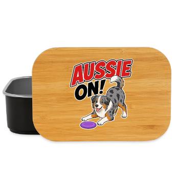 Aussie On! Playful Frisb Dog - Lunch Box - black - Front