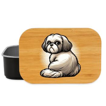 Shih tzu Shih tzu Shih tzu Shih tzu propriétaire de Shih tzu fan - Boîte à goûter - noir - Devant