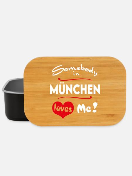 München Stadt Urban T-Shirt City Heimatliebe Town - Lunch Box - Schwarz
