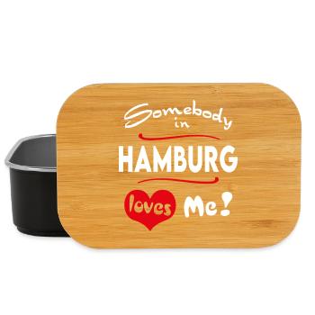 Hamburg Stadt Urban T-Shirt City Heimatliebe Town - Lunch Box - Schwarz - Vorne