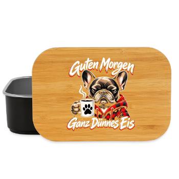 Guten Morgen Ganz dünnes Eis - Lunch Box - Schwarz - Vorne