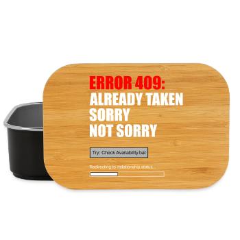Fehler 409 nicht verfügbar - Lunch Box - Schwarz - Vorne