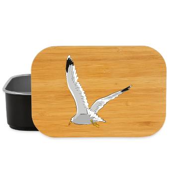 Möwe im Flug - Lunch Box - Schwarz - Vorne