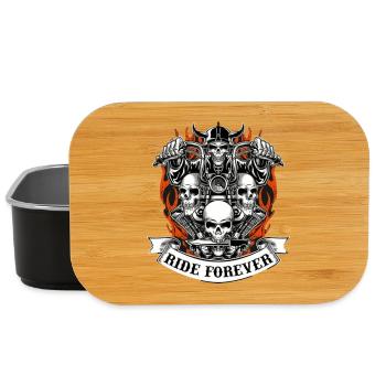 motorcyclist - Lunch Box - black - Front