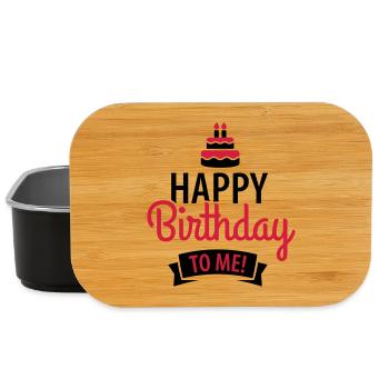 Happy birthday to me! - Boîte à goûter - noir - Devant