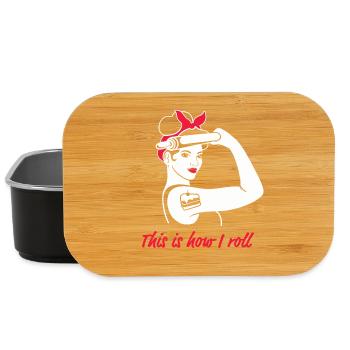 cuire les femmes pouvoir féminisme drôle boulanger - Boîte à goûter - noir - Devant