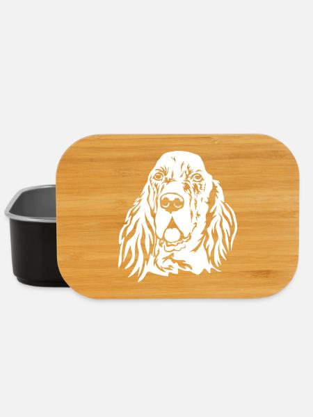 English Setter Kopf "Black Edition" - Lunch Box - Schwarz