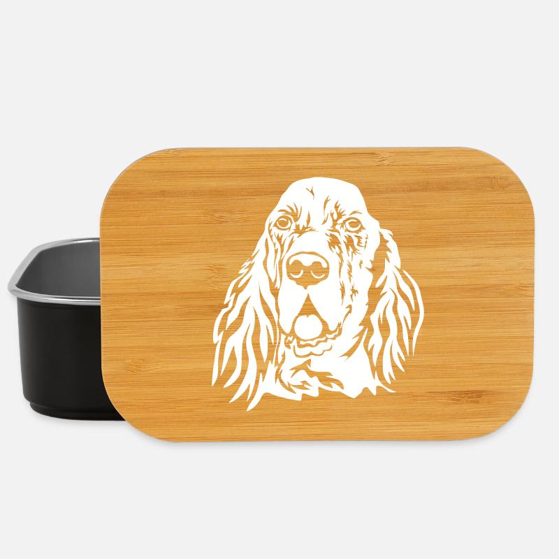 English Setter Kopf "Black Edition" - Lunch Box - Schwarz