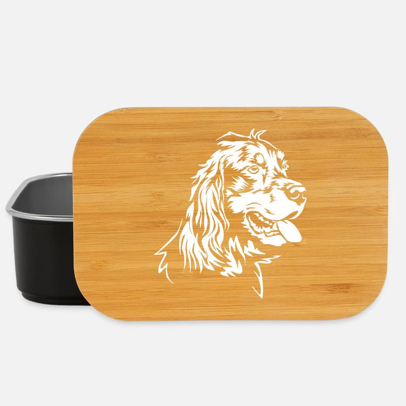 Gordon Setter Tête « Black Edition » - Boîte à goûter - noir