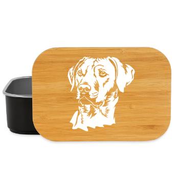 Rhodesian Ridgeback Kopf "Black Edition" - Lunch Box - Schwarz - Vorne