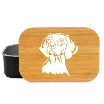 Tête de Magyar Vizsla « Black Edition » - Boîte à goûter - noir - Devant