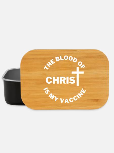 Le sang du Christ est mon vaccin - Boîte à goûter - noir