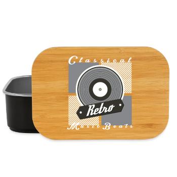 Retro Musik - Lunch Box - Schwarz - Vorne