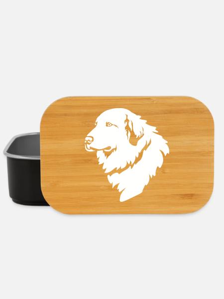 Tête de chien de montagne pyrénéenne « Black Edition » - Boîte à goûter - noir